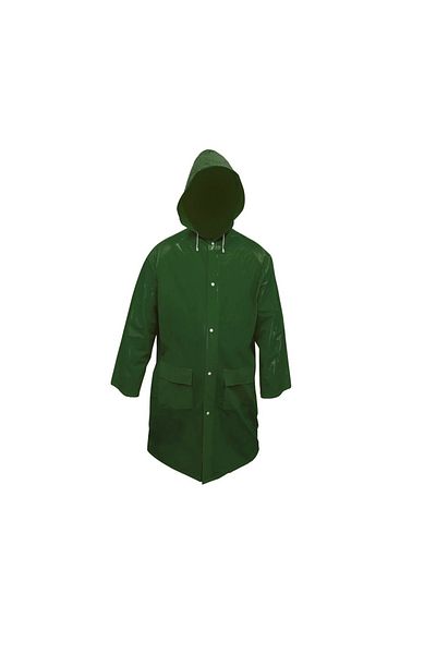 AVC Ugr Green Luxury PVC Pocket Hooded Raincoat