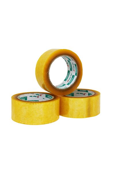 Nuga Bant 3 Pieces Nougat Transparent Duct Tape 45 Mm * 100 Meters 38 Micron Acrylic (3 PCS)