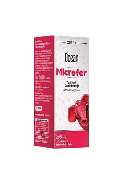 Ocean Orzax Microfer Liposomal - 250 Ml Iron Liquid Food Supplement