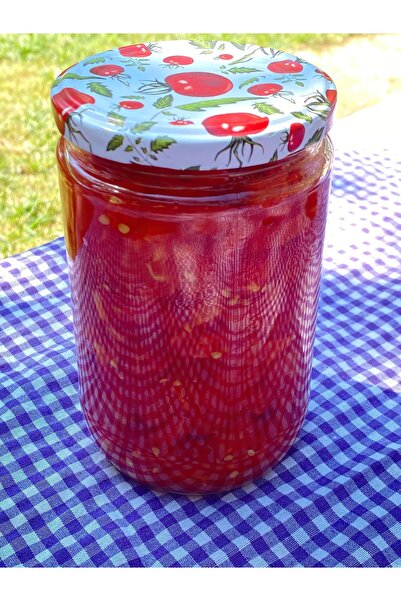 Chef anne Organik Doğranmış Domates Konservesi Ev Yapımı Katkısız 650gr