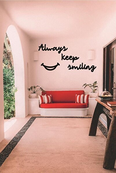 Keep Smiling Graffiti Decorative Table Wooden Graffiti