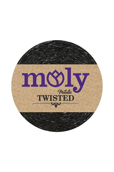 Moly Twisted Metallic Paper Rope Ψάθινη τσάντα Runner Καπέλο American Service 250γρ