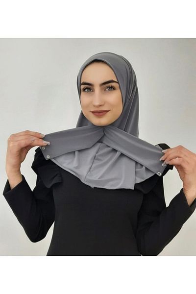 Ayselcehobi Snap Scarf Compatible Sea and Pool Shawl Gray