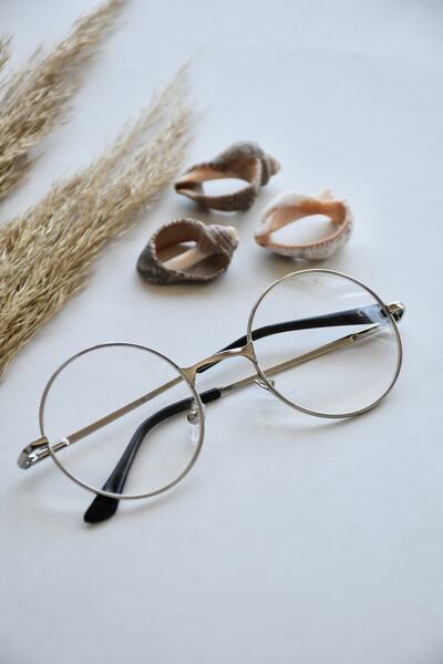 LOOKUP NEW Rachel Unisex Oval Round Silver Blue Light Protected Blue Block Ne...