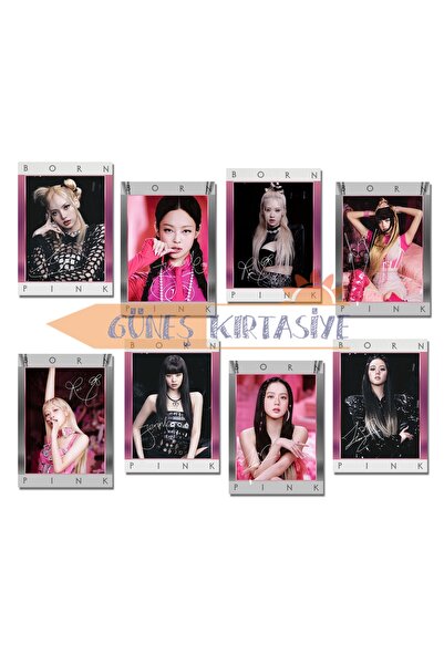 Güneş Kırtasiye Blackpink Set Foto Kartica sa Zatvorenim Karticama 8 Komada