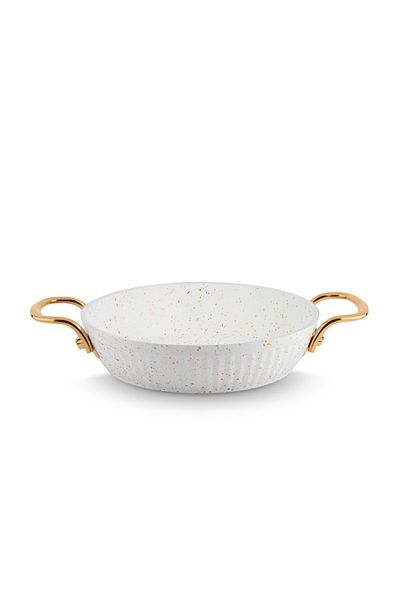 Lines Maya Granite Sahan Gold Handle - White - 18 Cm