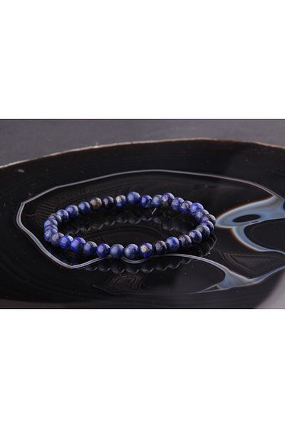 ALAVAN Lapis Lazuli Natural Stone Bracelet 6 Mm, Crystal Accessory, Healing Vibration Therapy, Premium