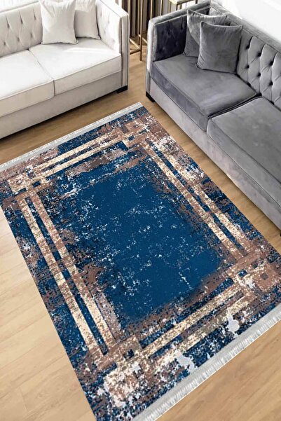 Motto Rug Store Eko Dijital Baskı Yıkanabilir Kaymaz Taban Dekoratif Salon Ha...