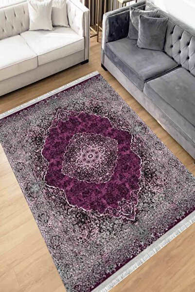 Motto Rug Store Eko Dijital Baskı Yıkanabilir Kaymaz Taban Dekoratif Salon Ha...