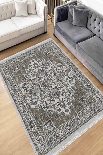 Motto Rug Store Eko Dijital Baskı Yıkanabilir Kaymaz Taban Dekoratif Salon Ha...