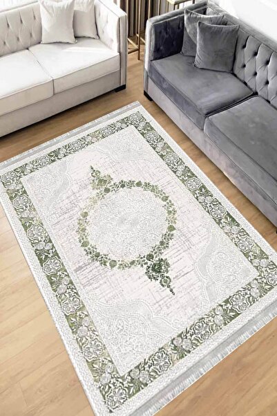 Motto Rug Store Eko Dijital Baskı Yıkanabilir Kaymaz Taban Dekoratif Salon Ha...