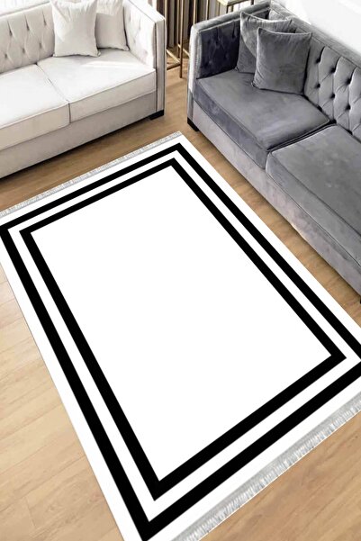 Motto Rug Store Eko Dijital Baskı Yıkanabilir Kaymaz Taban Dekoratif Salon Ha...