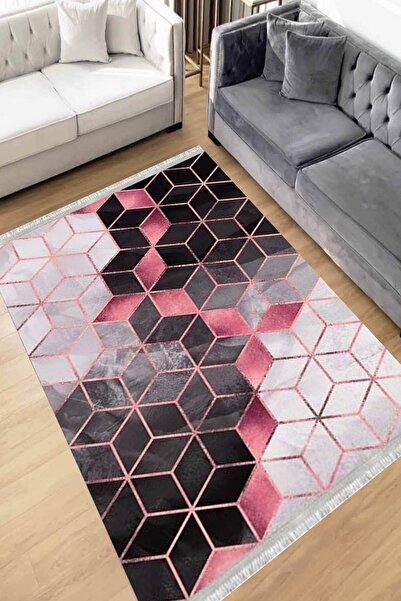 Motto Rug Store Eko Dijital Baskı Yıkanabilir Kaymaz Taban Dekoratif Salon Ha...