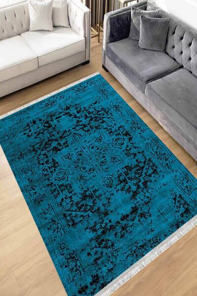 Motto Rug Store Eko Dijital Baskı Yıkanabilir Kaymaz Taban Dekoratif Salon Ha...