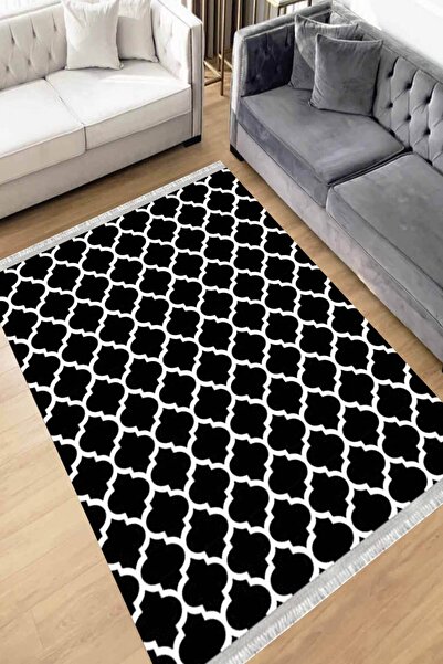 Motto Rug Store Eko Dijital Baskı Yıkanabilir Kaymaz Taban Dekoratif Salon Ha...
