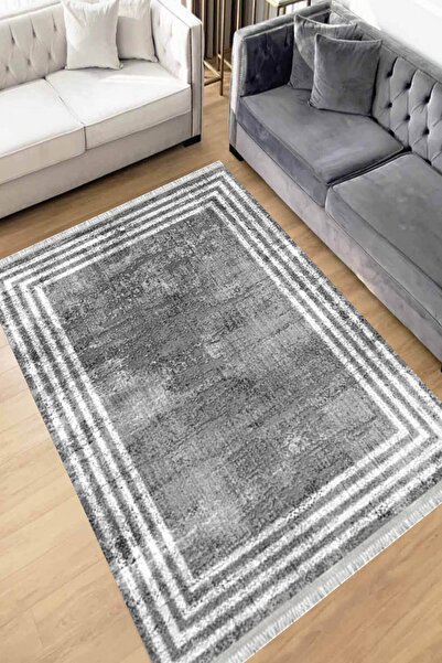 Motto Rug Store Eko Dijital Baskı Yıkanabilir Kaymaz Taban Dekoratif Salon Ha...