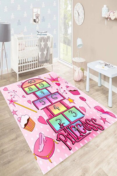 Motto Rug Store Eko Dijital Baskı Kaymaz Taban Dekoratif Makinede Yıkanabilir...
