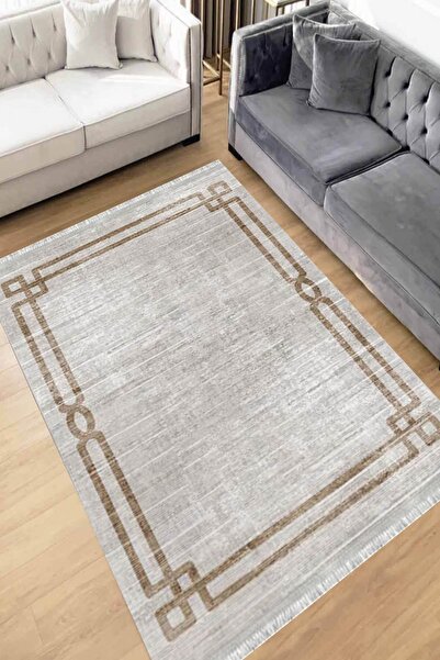 Motto Rug Store Eko Dijital Baskı Yıkanabilir Kaymaz Taban Dekoratif Salon Ha...