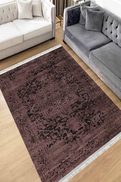 Motto Rug Store Eko Dijital Baskı Yıkanabilir Kaymaz Taban Dekoratif Salon Ha...