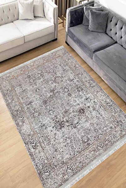 Motto Rug Store Eko Dijital Baskı Yıkanabilir Kaymaz Taban Dekoratif Salon Ha...