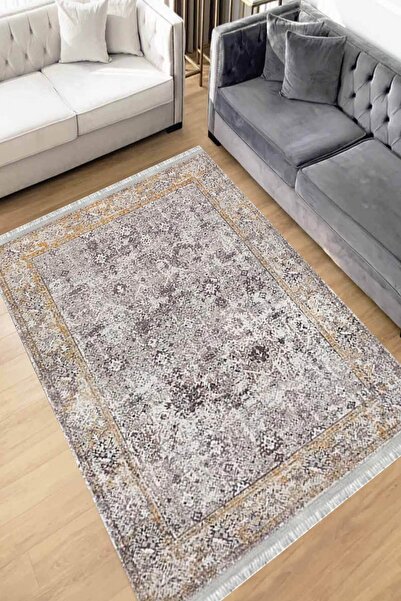 Motto Rug Store Eko Dijital Baskı Yıkanabilir Kaymaz Taban Dekoratif Salon Ha...