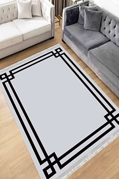 Motto Rug Store Eko Dijital Baskı Yıkanabilir Kaymaz Taban Dekoratif Salon Ha...