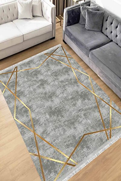 Motto Rug Store Eko Dijital Baskı Yıkanabilir Kaymaz Taban Dekoratif Salon Ha...