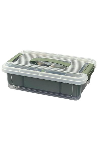 Buffer ® 6 Compartments 3 Liter Plastic Lid Organizer with Handle