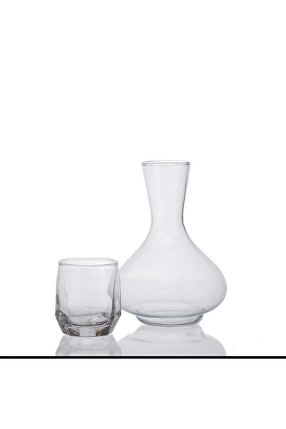 CEPHOME Cam Sürahi Bardaklı Dekoratif 600 Ml Baş Ucu Sühahisi