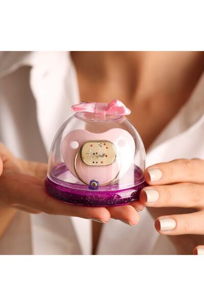 Sembol Gold Altın Emzik Tasarım 14 Ayar Mineli Papatya