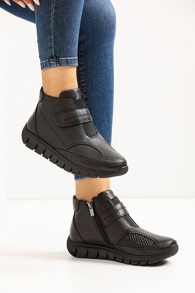 TRENDYSHOES Trendyshose Cpr-22346 Z Cizme ortopedice din piele kaki, confortabile, cu talpă confortabilă