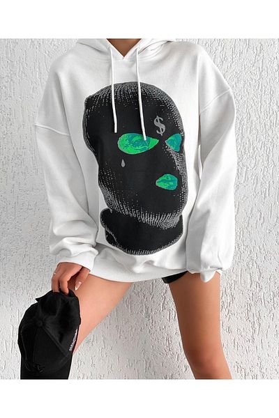 Machetta Σχεδιασμός Unisex Mask-dollar Φούτερ με κουκούλα με στάμπα
