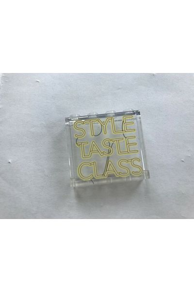 LEGO Original Accessory Moc Custom Building Brick 1 X 4 X 3 Transparent Printed Panel 1 Piece Will Be Sent