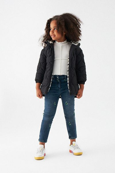 Tyess Schwarzer Mädchenmantel 22fw0tj4709
