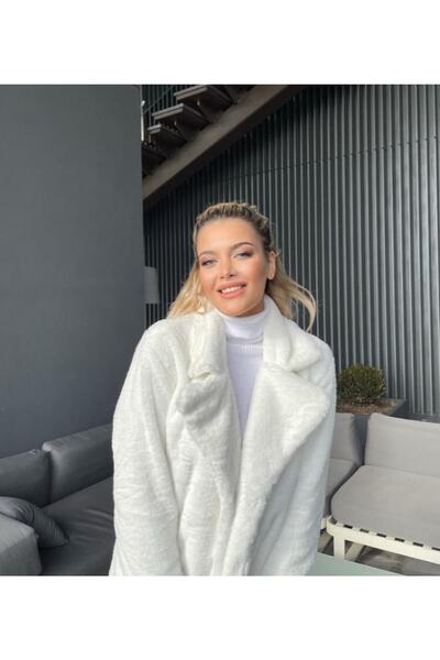 MEECY Плюшевий пальто - дизайн коміра