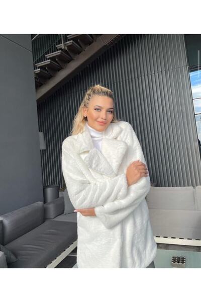 MEECY Плюшевий пальто - дизайн коміра