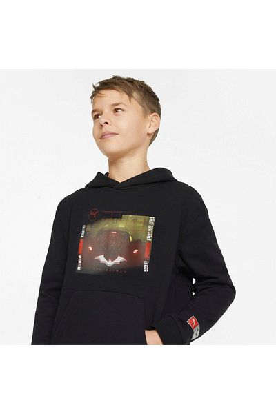 Puma Kids Puma X Batman Graphic Jr Hooded Sweatshirt