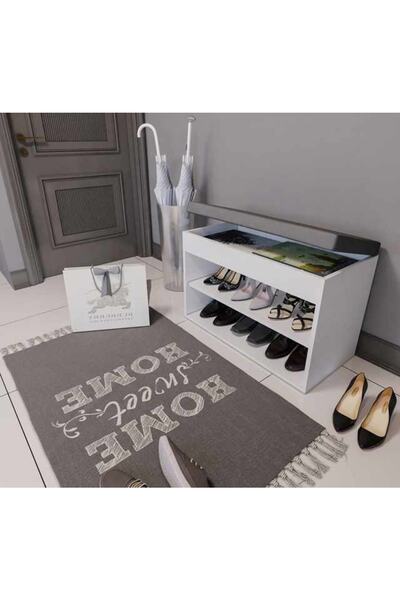 MERLİN MOBİLYA Side 2 Katlı Puf Oturaklı Ayakkabılık