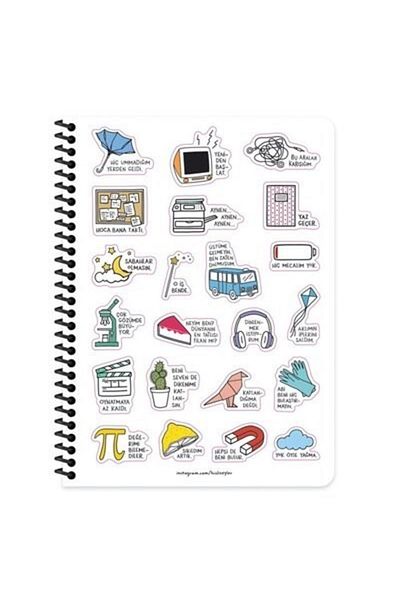 KESKİN COLOR Feeling Things 80 Sheets Lined Notebook - Bi' Swing Me 18.5x25