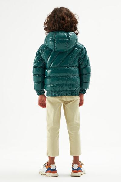 Nebbati Boy's Green Coat 22fw0nb3710