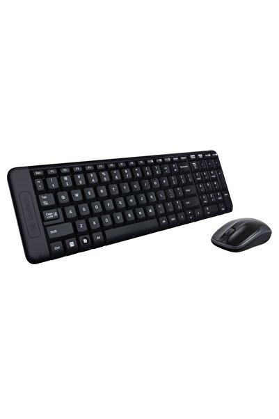 logitech Mk220 Türkçe Kablosuz Siyah Q Klavye Mouse Set