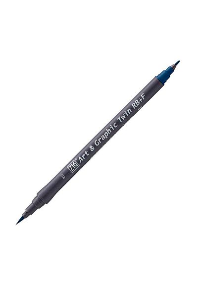 Zig Art & Graphic Twin Rb+F Gray - Set of 12 Double Ended Drawing Pencils Tut-95/12Vgr