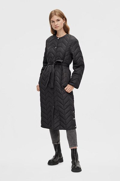 PIECES Winterjacke - Schwarz - Zweireihig