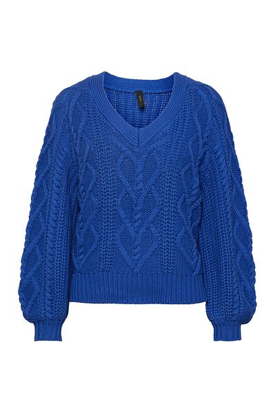 Y.A.S. Pullover - Blau - Figurbetont