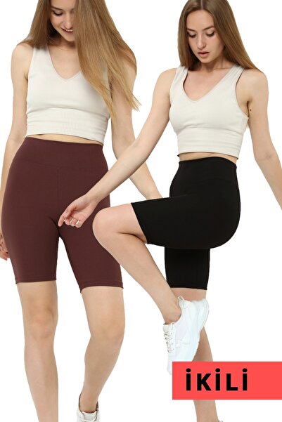 VOSSAX Double Ribbed High Waist Recovery Short Leggings