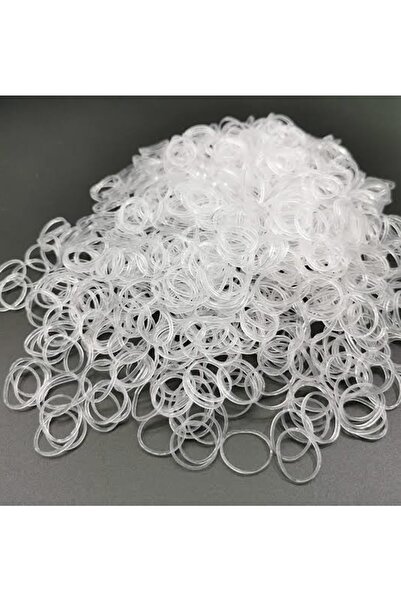 MAKSESUAR 1000 de bucăți de cauciuc transparent pentru țesătură de păr