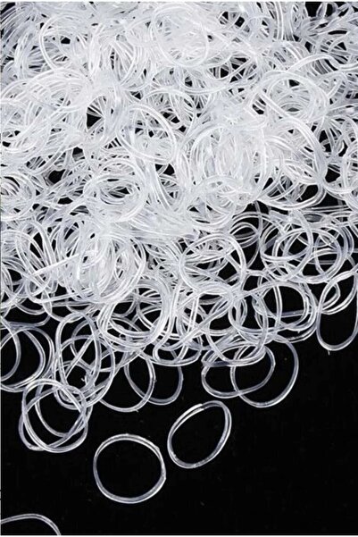 MAKSESUAR 1000 de bucăți de cauciuc transparent pentru țesătură de păr