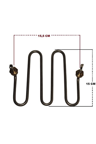 FullYedek 2000 Watt Semaver Rezistansı Çay Makinesi Kazan Rezistans Ölçü -