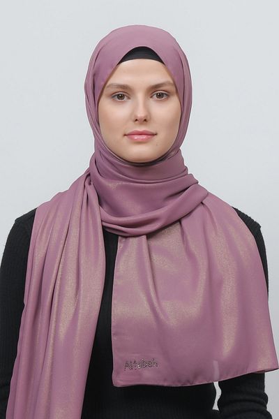 Altobeh Βραδινό φόρεμα Lurex Chiffon Shawl-maron