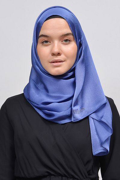 Altobeh Janjan Shiny Satin Textured Hijab βραδινό φόρεμα σιφόν σάλι-τζιν